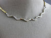 ESTATE .77CT DIAMOND 14K WHITE & YELLOW GOLD BY THE YARD 3 STONE NECKLACE #16974