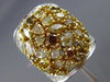 ESTATE MASSIVE GIA 8.41CT INTENSE FANCY YELLOW & PINK DIAMOND 18K GOLD OVAL RING