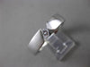 ESTATE WIDE .10CT DIAMOND 14KT WHITE GOLD SOLITAIRE FLOATING TENSION RING #23463