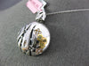.84CT WHITE & FANCY YELLOW DIAMOND & ENAMEL 18K TRI COLOR GOLD 3D FLOWER PENDANT