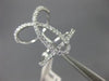 ESTATE EXTRA LARGE .80CT DIAMOND 14K WHITE GOLD 3D LOVE KNOT FRIENDSHIP FUN RING