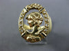 ANTIQUE LARGE .12CT OLD MINE DIAMOND 14KT YELLOW GOLD 3D OVAL LADY PORTRAIT RING