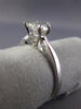 ESTATE 1.0CT DIAMOND 14KT WHITE GOLD 3D CLASSIC HEART SOLITAIRE ENGAGEMENT RING