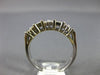 ESTATE .42CT ROUND & BAGUETTE DIAMOND 14K WHITE GOLD 3D FLORAL FUN RING #19238
