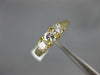 ESTATE .71CT ROUND CUT DIAMOND 14KT YELLOW GOLD 3 STONE ANNIVERSARY RING #5068