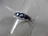 ESTATE 1.61CT DIAMOND & AAA SAPPHIRE 18KT WHITE GOLD GRADUATING ANNIVERSARY RING