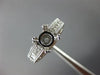 ESTATE WIDE 1.18CT DIAMOND 14KT WHITE GOLD 3D 4 PRONG SEMI MOUNT ENGAGEMENT RING