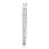 ESTATE 3.34CT DIAMOND 14KT WHITE GOLD 3D CLASSIC INSIDE OUT LUCIDA HOOP EARRINGS