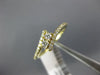 ESTATE .25CT DIAMOND 14K YELLOW GOLD SEMI ETERNITY 2 STONE CRISS CROSS LOVE RING