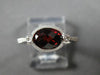 ESTATE 1.62CT DIAMOND & AAA GARNET 14K WHITE GOLD 3D FILIGREE SEMI ETERNITY RING