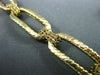 ESTATE WIDE 14KT YELLOW GOLD ELONGATED DIAMOND CUT ITALIAN LINK TOGGLE BRACELET