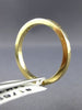 ESTATE .22CT DIAMOND 14KT YELLOW GOLD 3D CHANNEL ANNIVERSARY BAND RING #17697