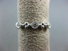 .25CT DIAMOND 14KT WHITE GOLD 3D 5 STONE FILIGREE SEMI ETERNITY ANNIVERSARY RING