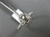 ESTATE .39CT DIAMOND 14K WHITE GOLD OVAL HALO CLASSIC SEMI MOUNT ENGAGEMENT RING