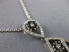 LARGE 3.09CT WHITE & FANCY YELLOW DIAMOND & AAA SAPPHIRE 14K 2 TONE GOLD PENDANT