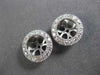 ESTATE .37CT DIAMOND 14KT WHITE GOLD CLASSIC 3D ROUND FILIGREE JACKET EARRINGS