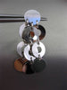 ESTATE 14KT WHITE GOLD CLASSIC 3D MULTI CIRCLE HANGING POST EARRINGS #1641