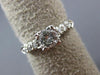 ANTIQUE .35CT OLD MINE DIAMOND PLATINUM GOLD 3D CLASSIC ENGAGEMENT RING #9963