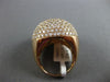 ESTATE EXTRA LARGE 4.16CT DIAMOND 18KT ROSE GOLD 3D PAVE CIRCULAR DOME FUN RING