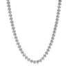 EXTRA LARGE 27.67CT DIAMOND 18K WHITE GOLD 2 STRAND PEAR SHAPE ETERNITY NECKLACE