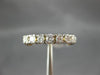 ANTIQUE .55CT DIAMOND 18K WHITE & YELLOW GOLD ANNIVERSARY RING E-F VVS #5488