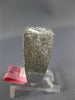 ESTATE LARGE .60CT DIAMOND 18KT WHITE GOLD ROUND & PRINCESS INVISIBLE MENS RING