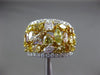ESTATE LARGE 4.56CT MULTI COLOR DIAMOND 18KT WHITE & ROSE GOLD ANNIVERSARY RING