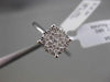 ESTATE .34CT DIAMOND 18KT WHITE GOLD CLUSTER PROMISE FRIENDSHIP ENGAGEMENT RING