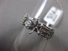 WIDE 1.18CT ROUND & BAGUETTE DIAMOND 18KT WHITE GOLD SEMI MOUNT ENGAGEMENT RING