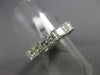 ESTATE 2.96CT PRINCESS DIAMOND 14KT WHITE GOLD 4 PRONG ETERNITY ANNIVERSARY RING