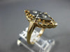 ANTIQUE .14CT DIAMOND 14K WHITE & YELLOW GOLD CLASSIC HEART FILIGREE RING #21032