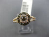 .47CT WHITE & CHOCOLATE FANCY DIAMOND 14KT ROSE GOLD DOUBLE HALO ENGAGEMENT RING