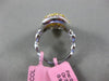 LARGE 4.1CT PINK & FANCY YELLOW DIAMOND 18K TRI COLOR GOLD 3D OVAL INFINITY RING