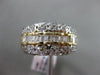 ESTATE WIDE 1CT ROUND & BAGUETTE DIAMOND 14KT YELLOW GOLD FLOWER BUTTERFLY RING