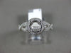 ESTATE .38CT DIAMOND 14KT WHITE GOLD HALO INFINITY SEMI MOUNT ENGAGEMENT RING