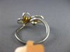 ESTATE 1.03CT WHITE & FANCY YELLOW DIAMOND 14KT 2 TONE GOLD 3D DOUBLE HEART RING