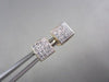 ESTATE 14KT W/Y GOLD .75CT PRINCESS DIAMOND STUD EARRINGS F-G VS SIMPLY THE BEST