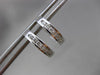 ESTATE .25CT DIAMOND 14KT WHITE GOLD CLASSIC CHANNEL HUGGIE EARRINGS BEAUTIFUL!