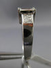 ESTATE .65CT DIAMOND 14KT WHITE GOLD 3D INVISIBLE PRINCESS ENGAGEMENT RING SET
