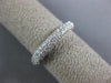 ESTATE 1.78CT DIAMOND 18KT WHITE GOLD 3D CLASSIC 3 ROW ETERNITY ANNIVERSARY RING