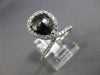 ESTATE 1.84CT WHITE & BLACK DIAMOND 14KT WHITE GOLD LOVE KNOT INFINITY LOVE RING