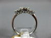 ESTATE WIDE 1.23CT DIAMOND 18KT WHITE GOLD CLUSTER OVAL PAST PRESENT FUTURE RING