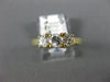 ESTATE .71CT ROUND CUT DIAMOND 14KT YELLOW GOLD 3 STONE ANNIVERSARY RING #5068