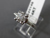 ANTIQUE .60CT DIAMOND 14K WHITE GOLD 3D FILIGREE FISHTAIL ENGAGEMENT RING #20145
