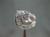 ANTIQUE .80CT DIAMOND 14KT WHITE GOLD OPEN CIRCLE FILIGREE COCKTAIL RING #20954