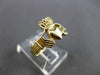 ESTATE SMALL 14KT YELLOW GOLD 3D IRISH CLADDAGH LOVE FRIENDSHIP RING 11mm #24489
