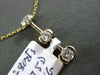 ESTATE .28CT ROUND DIAMOND 14K YELLOW GOLD GRADUATING SEMI BEZEL JOURNEY PENDANT