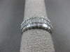 WIDE 2.18CT ROUND & BAGUETTE DIAMOND 18KT WHITE GOLD 3D WEDDING ANNIVERSARY RING