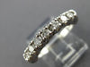 ESTATE .60CT ROUND CUT DIAMOND 14KT WHITE GOLD 7 STONE ANNIVERSARY RING #7831