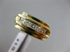 ESTATE LARGE .63CT PRINCESS DIAMOND 14KT YELLOW GOLD 5 STONE INVISIBLE MENS RING